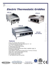 36" Electric Griddle, ETG-36